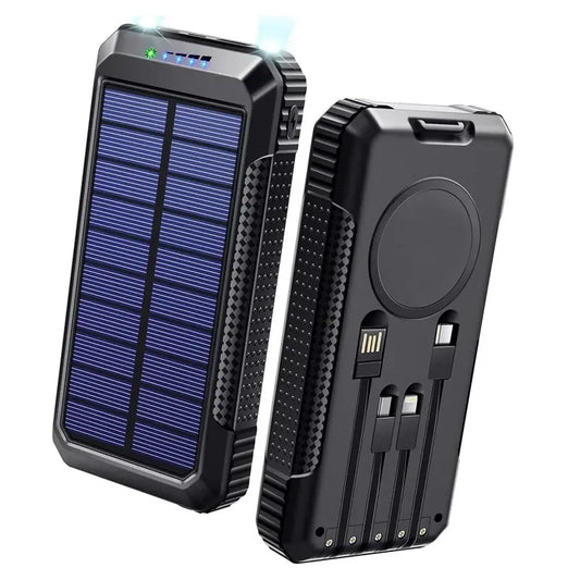 ''SolarPowerBank'' opladen van telefoon of tablet onderweg